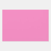 Feuille De Papier Cadeau Teintes Rose Fuchsia Clair Persan Uni 3 Tons (Devant)