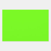 Feuille De Papier Cadeau Teintes Vertes UFO Printemps Clair Simple 3 Tons (Devant)