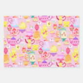 Feuille De Papier Cadeau Teintures et tasses roses (Devant 2)