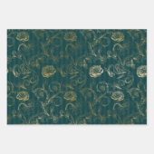 Feuille De Papier Cadeau Télè chic et or (Devant 2)