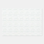 Feuille De Papier Cadeau tempête de neige blanc, bleu marin, turquoise (Devant 3)