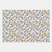 Feuille De Papier Cadeau Temps d'aventure | Motif de caractères triangulair (Devant)