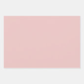Feuille De Papier Cadeau Tendance Couleur Bourgogne rose Sage (Devant 2)