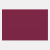 Feuille De Papier Cadeau Tendance Couleur Bourgogne rose Sage (Devant)