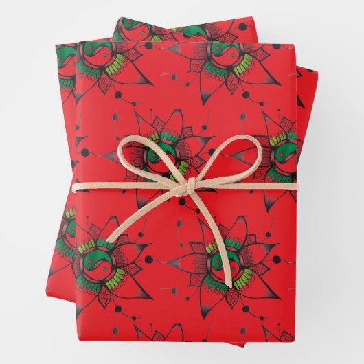 Feuille De Papier Cadeau Tendance Unique  (En situation)