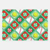 Feuille De Papier Cadeau Tennis Noël cadeau de vacances (Devant 2)