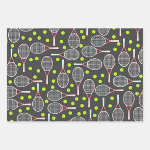 Feuille De Papier Cadeau Tennis Racket Wrapping Paper