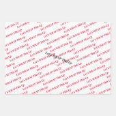 Feuille De Papier Cadeau Terminons ça (Devant)