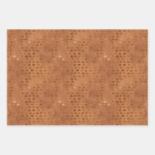 Feuille De Papier Cadeau Terracotta Shimmer géométrique (Devant)