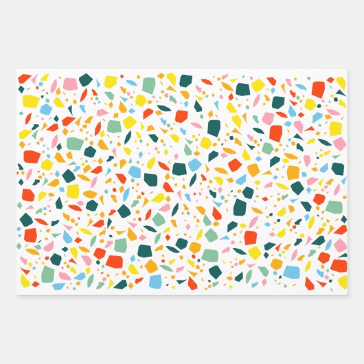 Feuille De Papier Cadeau Terrazzo (Devant)