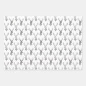Feuille De Papier Cadeau Têtes De Cerfs D'Aquarelle De Diverses Couleurs (Devant 2)