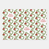 Feuille De Papier Cadeau Texas Christmas Wreath (Devant)