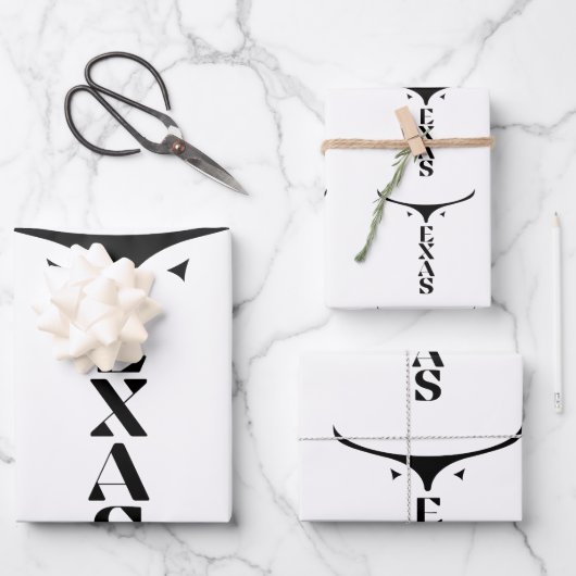 FEUILLE DE PAPIER CADEAU TEXAS FIDE (Recto)