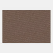 Feuille De Papier Cadeau Texte personnalisé au chocolat (Devant 2)