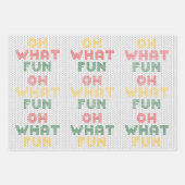 Feuille De Papier Cadeau Textes de la typographie de Noël (Devant)