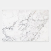 Feuille De Papier Cadeau Texture de faux marbre blanc imitation (Devant 2)