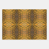 Feuille De Papier Cadeau Texture d'écorce d'ananas (Devant 3)