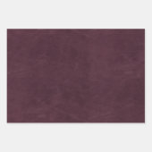 Feuille De Papier Cadeau Texture en cuir violet de Faux (Devant)