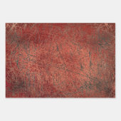 Feuille De Papier Cadeau Texture vintage rouge noir (Devant 2)