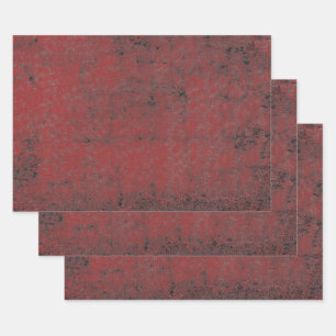 Feuille De Papier Cadeau Texture Vintage Rouge noir Découpage Grunge