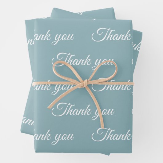 Feuille De Papier Cadeau Thank you Wrapping paper  (En situation)