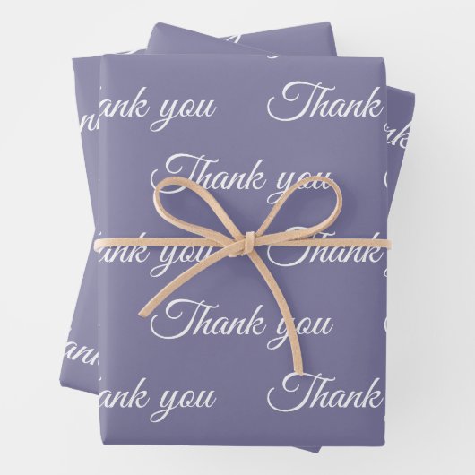 Feuille De Papier Cadeau Thank you Wrapping paper  (En situation)