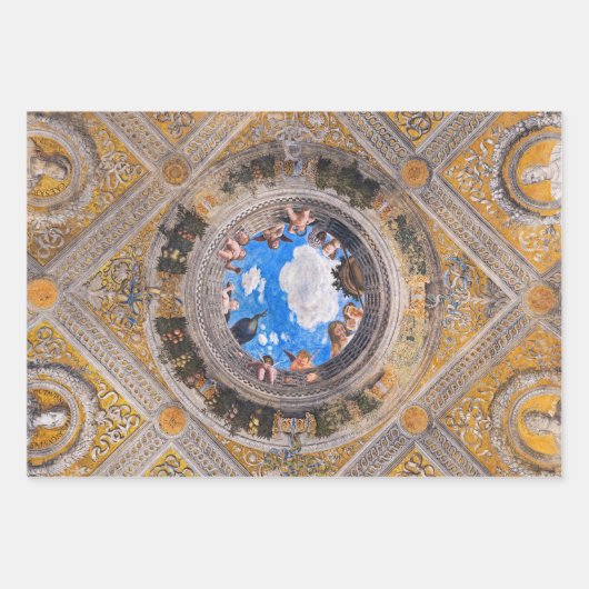 Feuille De Papier Cadeau The Bridal Chamber, Ceiling by Andrea Mantegna (Devant 3)