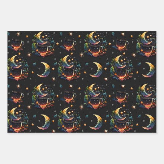 Feuille De Papier Cadeau Thé céleste (Devant)