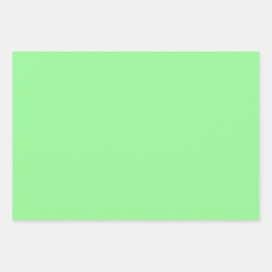 Feuille De Papier Cadeau Thé clair vert Tons 3 Tons (Devant)