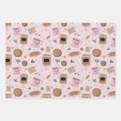 Feuille De Papier Cadeau Thé et biscuits 3 pack Enveloppe cadeau (Devant 3)