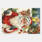 Feuille De Papier Cadeau The Old-Fashioned Santa Set  (Devant 2)