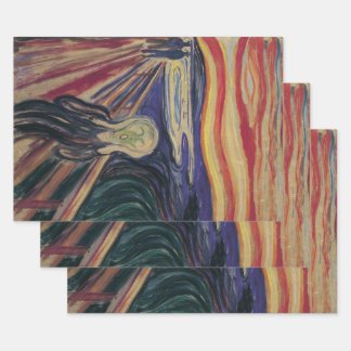 Feuille De Papier Cadeau The Scream by Edvard Munch, Vintage Expressionism