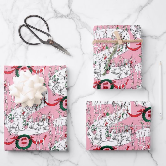 Feuille De Papier Cadeau The Whos' Merry Christmas Feast (Recto)