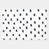 Feuille De Papier Cadeau The Wrapping Paper Sheets — Blue Dots Pattern (Devant 2)
