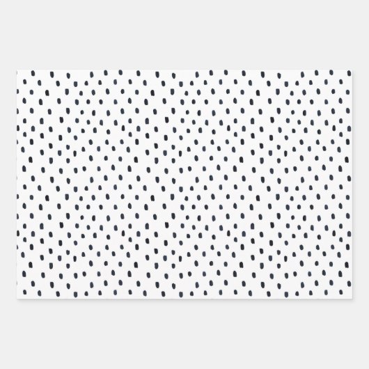 Feuille De Papier Cadeau The Wrapping Paper Sheets — Blue Dots Pattern (Devant)