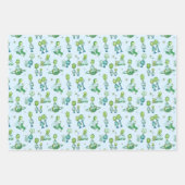 Feuille De Papier Cadeau Thème Alien mignon (Devant 3)