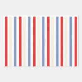 Feuille De Papier Cadeau Thème Americana, rouge, blanc et bleu (Devant 2)