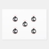 Feuille De Papier Cadeau Thème de ballet enveloppement de Noël HAMbyWG (Devant 3)