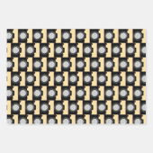 Feuille De Papier Cadeau Thème de photographie photographique GRAY/CRÈME/VE (Devant 2)