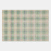 Feuille De Papier Cadeau Thème de vacances vert (Devant 2)