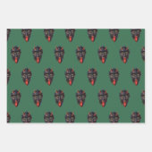 Feuille De Papier Cadeau Thème Krampus (Devant 2)