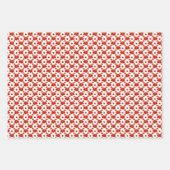 Feuille De Papier Cadeau Thème Motif de la grenade rouge rétro (Devant 3)