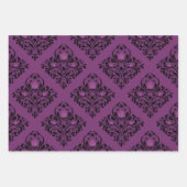 Feuille De Papier Cadeau Thème Purple and Gold Paris (Devant 2)