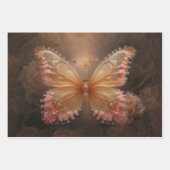 Feuille De Papier Cadeau Three dreamy abstract butterflies -  (Devant 2)