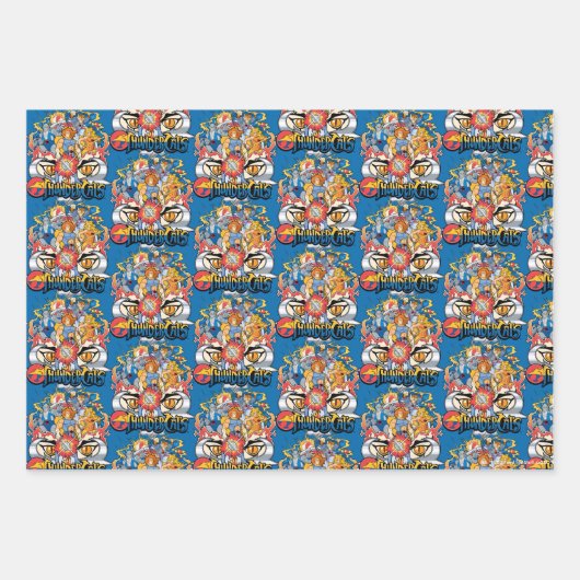 Feuille De Papier Cadeau ThunderCats | Graphique du groupe Firey (Devant)