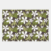 FEUILLE DE PAPIER CADEAU TIARE (COMBO OLIVE) (Devant 3)