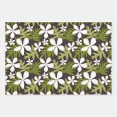 FEUILLE DE PAPIER CADEAU TIARE (COMBO OLIVE) (Devant 2)