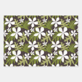 FEUILLE DE PAPIER CADEAU TIARE (COMBO OLIVE) (Devant)