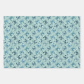 Feuille De Papier Cadeau Tie Dye Motif De Crabes (Devant 2)