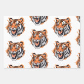 Feuille De Papier Cadeau Tiger Portrait (Devant 3)